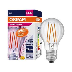 Imagine Bec LED cu senzor de amurg CLASSIC FILAMENT A60 E27/7, 3W/230V 2700K -Osram