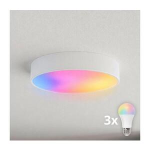 Imagine BRILAGI - Plafonieră LED RGBW reglabilă CLARE, 3xE27/12W/230V, Wi‑Fi, alb