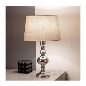 Imagine BRILAGI - Lampă de masă CERIA 1xE27/60W/230V Ø 30 cm crom lucios/gri