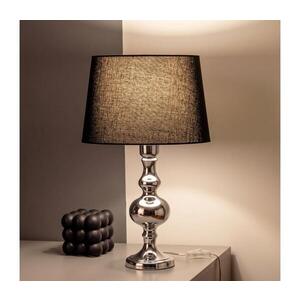 Imagine BRILAGI - Lampă de masă CERIA 1xE27/60W/230V Ø 30 cm crom lucios/negru
