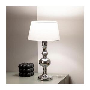 Imagine BRILAGI - Lampă de masă CERIA 1xE27/60W/230V Ø 25 cm crom lucios/albă