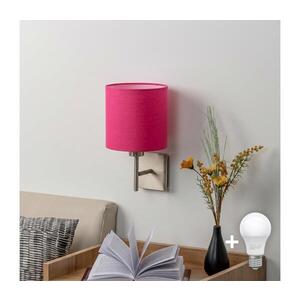 Imagine BRILAGI - Aplica de perete LED NUBILA 1xE27/60W/230V crom mat/roz