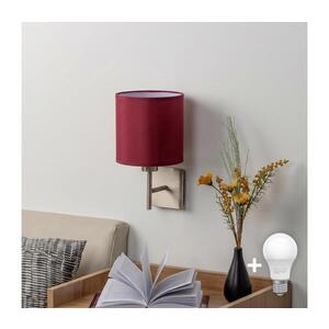 Imagine BRILAGI-LED Aplica de perete NUBILA 1xE27/60W/230V crom mat/roșu pompeian