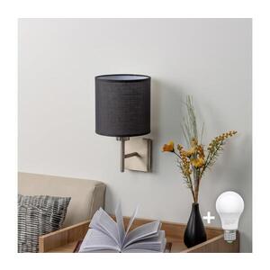 Imagine BRILAGI - LED aplică de perete NUBILA 1xE27/60W/230V crom mat/negru