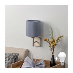Imagine BRILAGI - Aplică de perete LED NUBILA 1xE27/60W/230V crom mat/gri deschis