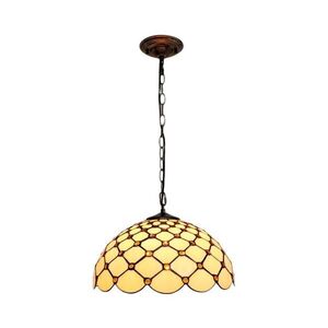 Imagine BRILAGI - lustră Tiffany cu vitralii, suspendată pe lanț IVORY SMOOTH 1xE27/60W/230V Ø 40 cm