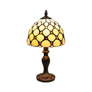 Imagine BRILAGI - Tiffany lampă de masă cu vitralii IVORY SMOOTH 1xE27/60W/230V