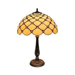 Imagine BRILAGI - Tiffany lampă de masă cu vitralii IVORY SMOOTH 2xE27/60W/230V