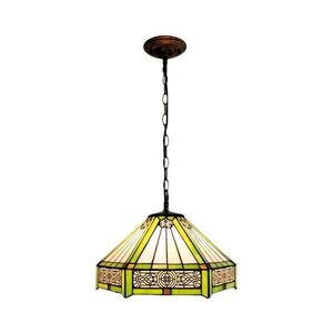 Imagine BRILAGI - lustru Tiffany din vitralii, suspendat pe lanț EMERALD 1xE27/60W/230V Ø 40 cm