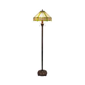 Imagine BRILAGI - Tiffany lampă de podea cu vitralii EMERALD 2xE27/60W/230V