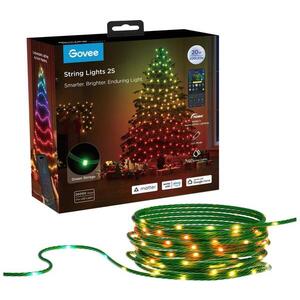 Imagine Govee - LED RGBICW Instalație luminoasă de Crăciun pentru exterior 2700-6500K 20m Wi-Fi Matter IP65