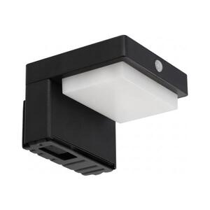 Imagine Aplica solară de perete LED cu senzor, 5W, 3, 7V, 2000 mAh, IP44, neagră