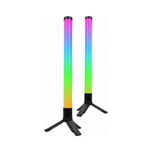 Imagine Set de 2 lămpi de birou LED RGBIC, reglabile (LED/5W/5V), negre, cu telecomandă