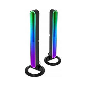 Imagine Set 2x lămpi de birou LED RGBIC reglabile, LED/5W/5V, negre + telecomandă