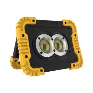 Imagine Proiector LED reîncărcabil cu funcție de baterie externă LED/20W/5V 4400 mAh IP44 negru/galben