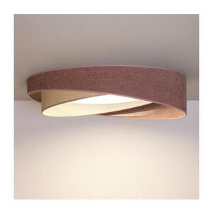 Imagine BRILAGI- Corp de iluminat LED dimabil VELVET TWIST LED/36W/230V CCT Ø 65 cm WT roz/crem + telecomandă