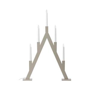 Imagine Markslöjd 706470 - Suport de lumânări de Crăciun BJURFORS 5xE10/3W/230V pin/bej