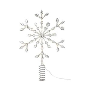 Imagine Markslöjd 706555 - LED Stea de Crăciun pentru vârful bradului GLINA LED/2, 16W/2xAA argintie