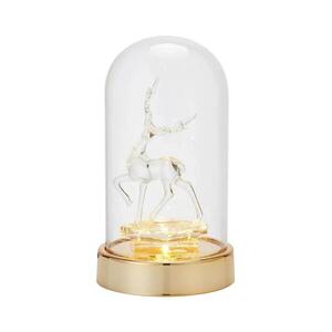 Imagine Markslöjd 706529 - Decorațiune LED de Crăciun ISLA LED/0, 06W/3xAA alamă/ren