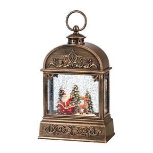 Imagine Markslöjd 706408 - Decorațiune de Crăciun LED JINGLE LED/0, 5W/3xAA bronz/patină