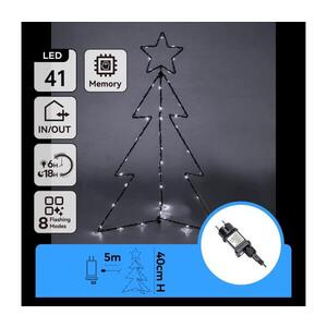Imagine - LED decorațiune de Crăciun pentru exterior LED/3, 6W/230V 40 cm IP44 alb rece