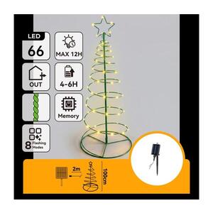 Imagine - LED decorațiune de Crăciun solară LED/0, 59W/3, 7V 100 cm IP65 alb cald
