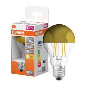 Imagine Bec LED cu vârf oglindă FILAMENT E27/6, 5W/230V 2700K auriu - Osram