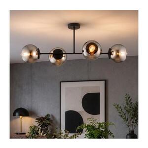 Imagine BRILAGI - Lustru aplicat DIOR 4xE27/60W/230V negru/gri fumuriu
