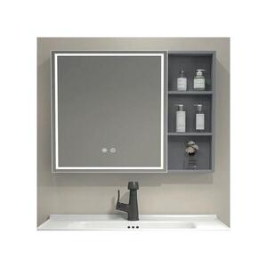 Imagine BRILAGI - Dulap cu oglindă pentru baie, iluminare LED integrată, NOTO SINGLE 78x65 cm