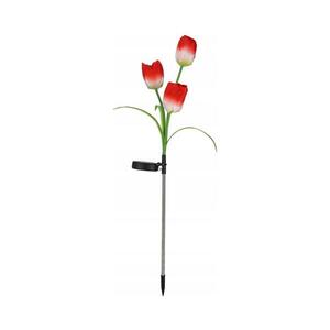 Imagine Lampă decorativă solară LED RGB 3xLED/3, 7V 200 mAh IP44 tulipán