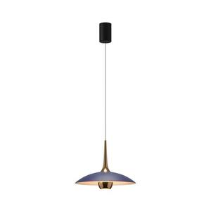 Imagine MAXLIGHT P0675 - Lustră LED pe cablu MANUKA LED/12W/230V Ø 28 cm auriu/albastru