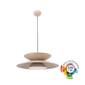 Imagine MAXLIGHT P0698 - Lustră LED suspendată pe cablu MAYUMI LED/12W/230V Ø 50 cm CRI 96 bej