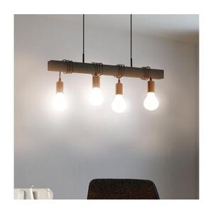 Imagine Eglo 44061 - Lustru suspendat pe cablu TOWNSHEND 4xE27/40W/230V negru
