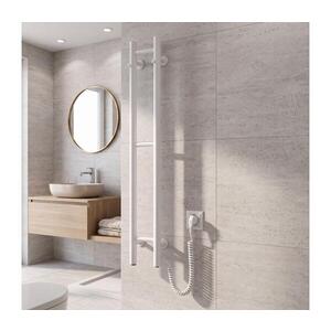 Imagine Vertaduro - Uscător electric pentru prosoape VEO 46W/230V 100x16 cm IP44 alb, pentru montare pe partea dreaptă