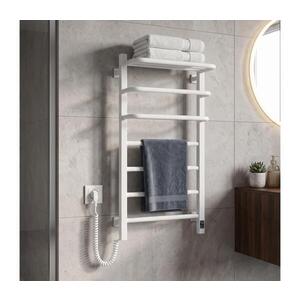 Imagine Vertaduro - uscător electric de prosoape cu termostat DOR 155W/230V 80x48 cm IP44 alb stânga
