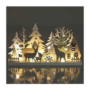 Imagine Decorațiune LED de Crăciun LED/3xAAA/alb cald pădure