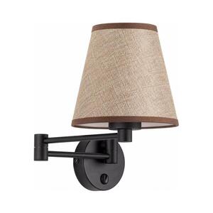 Imagine BRILAGI - Lampă de perete NUBILA 1xE27/15W/230V maro/negru