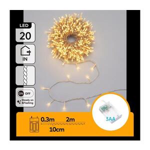 Imagine - Ghirlandă LED de Crăciun 20xLED/3xAA 2, 3 m alb cald