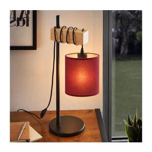 Imagine BRILAGI - Lampă de masă NUBILA 1xE27/40W/230V maro/neagră/roșie pompeiană