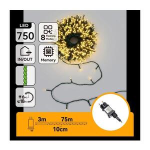 Imagine - LED Ghirlandă de exterior pentru Crăciun 750xLED/8 funcții 78m IP44 alb cald
