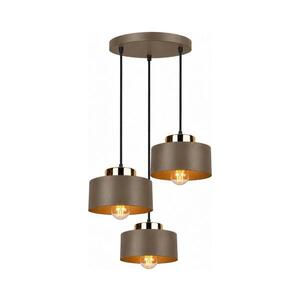 Imagine Candelabru suspendat pe cablu IGNIA 3xE27/60W/230V maro/auriu