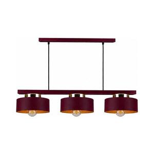 Imagine Lustră suspendată pe cablu IGNIA 3xE27/60W/230V vișiniu/auriu