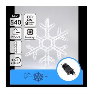 Imagine -LED Decorațiune de Crăciun pentru exterior 540xLED/6W/230V IP44 alb rece 45cm fulg