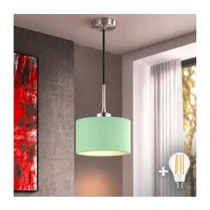 Imagine Eglo - Lustră LED pe cablu TUNJA 1xE27/60W/230V Ø 20 cm verde/negru