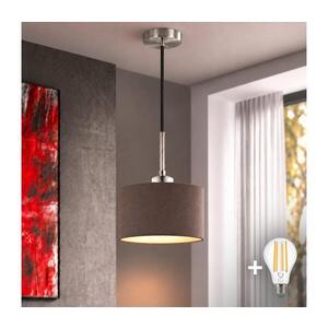 Imagine Eglo - LED lampă suspendată pe cablu TUNJA 1xE27/60W/230V diam. 20 cm maro/negru