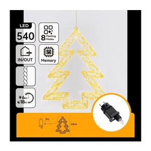 Imagine -LED Decorațiune de exterior pentru Crăciun, 540xLED/6W/230V, IP44, alb cald, brad 45 cm