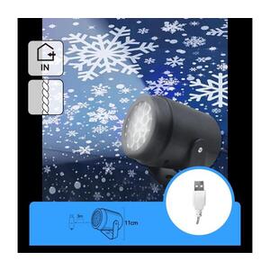 Imagine - LED proiector de Crăciun cu fulgi de zăpadă LED/5W/230V alb rece