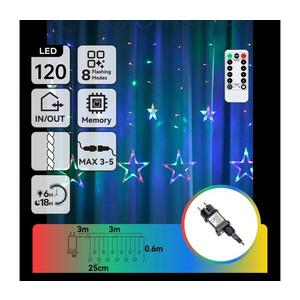 Imagine - Șirag LED de Crăciun pentru exterior 120xLED/8 funcții 6x0, 6m IP44 multicolor + telecomandă