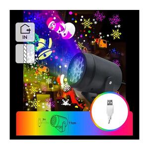 Imagine - Proiector LED de Crăciun cu fulgi de zăpadă LED/5W/230V multicolor