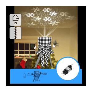Imagine - Proiector LED de Crăciun cu fulgi de zăpadă LED/5W/230V alb rece negru/alb